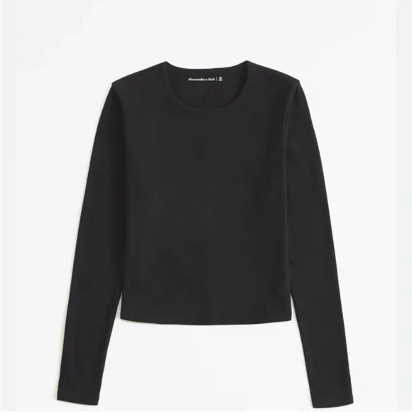 Abercrombie Black Long Sleeve Top - Picture 3 of 5